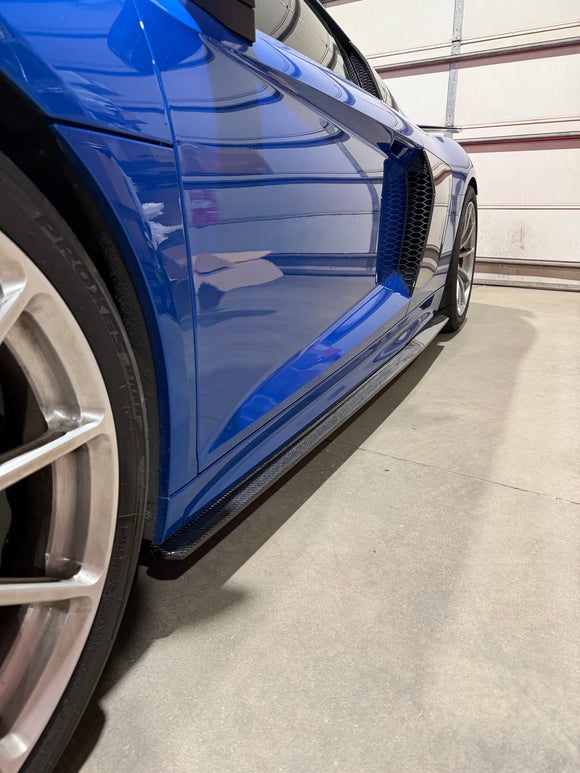 Carbon Fiber Side Skirts for Audi R8 V10 Gen 2 2016 - 2018