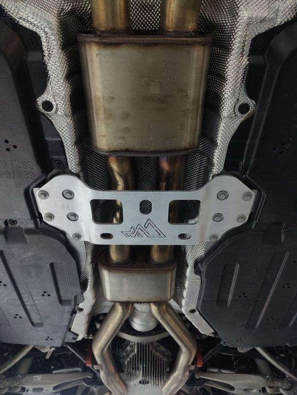 MAD US G8x M3 M4 S58 Resonated Single Midpipe (Brace Included) | MAD-2059