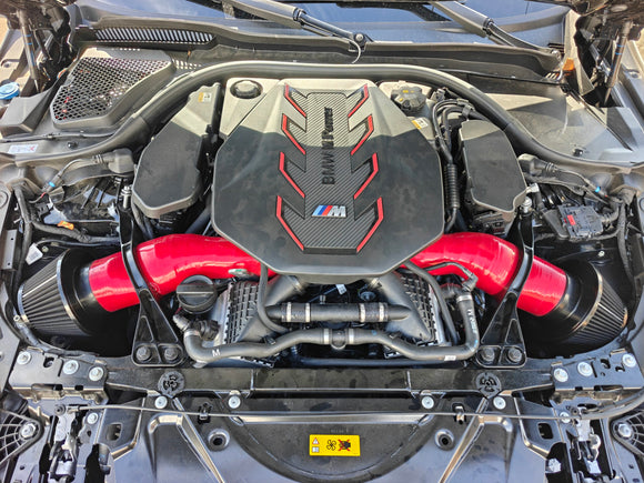 BMW G90/G99 M5 S68 Turbo-Forward Full Flow Intake System – VTT Complete Billet Turbo Inlet & Dual 4” Filter Upgrade