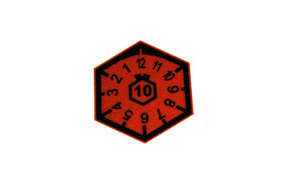 Europlate Sticker - Brown Hexagon