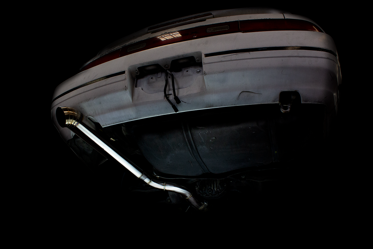ISR Performance Series II - EP Single Tip Blast Pipe Exhaust Non Resonated- 89-94 Nissan 240sx (S13) - 0