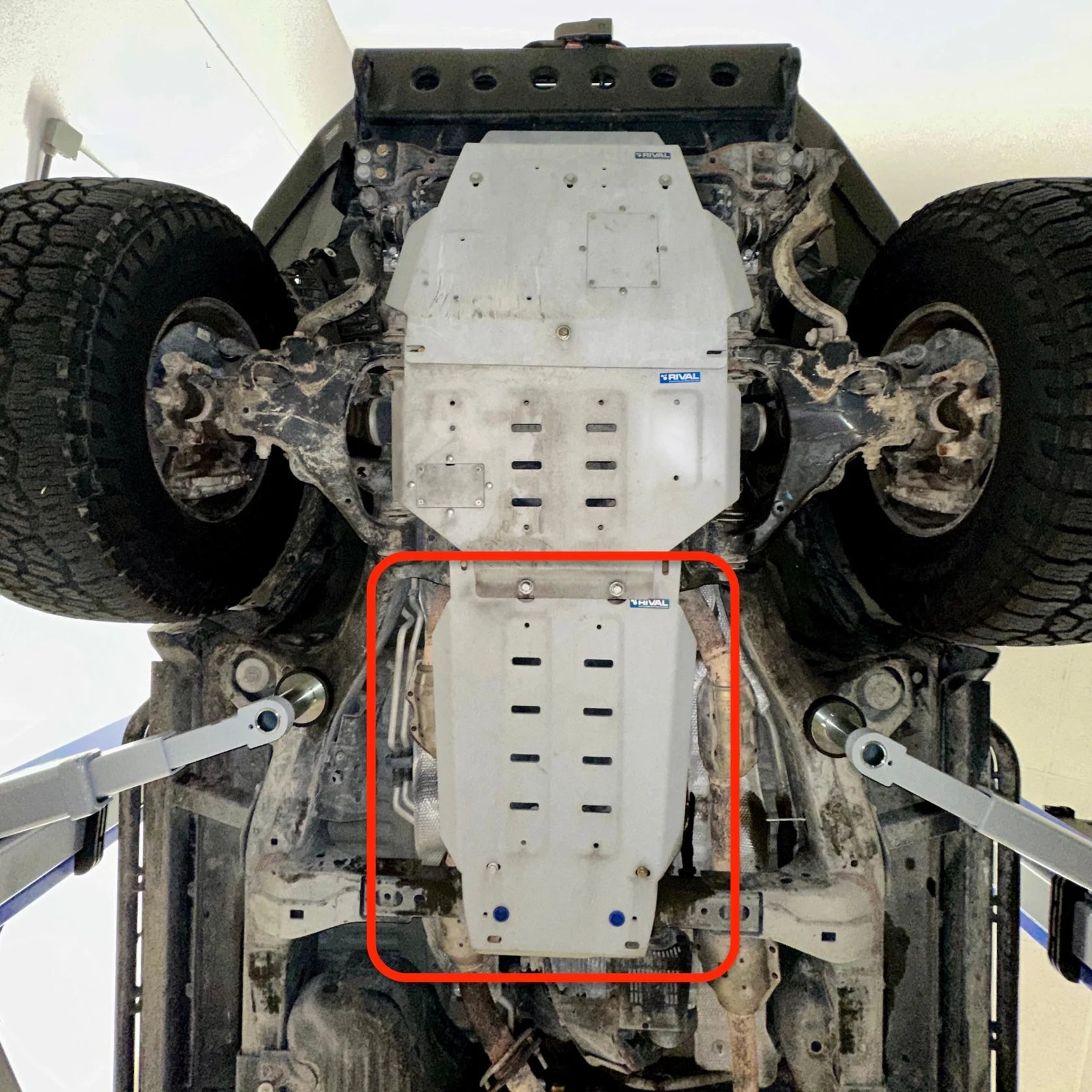 RIVAL Aluminum Transmission Skid Plate 2007-2021 Toyota Land Cruiser 200 | Lexus LX570 - 0