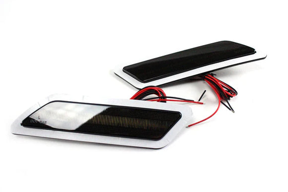 Front Bumper Smoked LED Reflectors - BMW F3X Pre-LCI | emk-EXT-0018