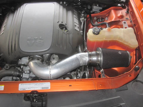 Weapon R 11-15 Dodge Challenger V8 Gunmetal Foam Filter Polished Dual Velocity Secret Weapon Intake