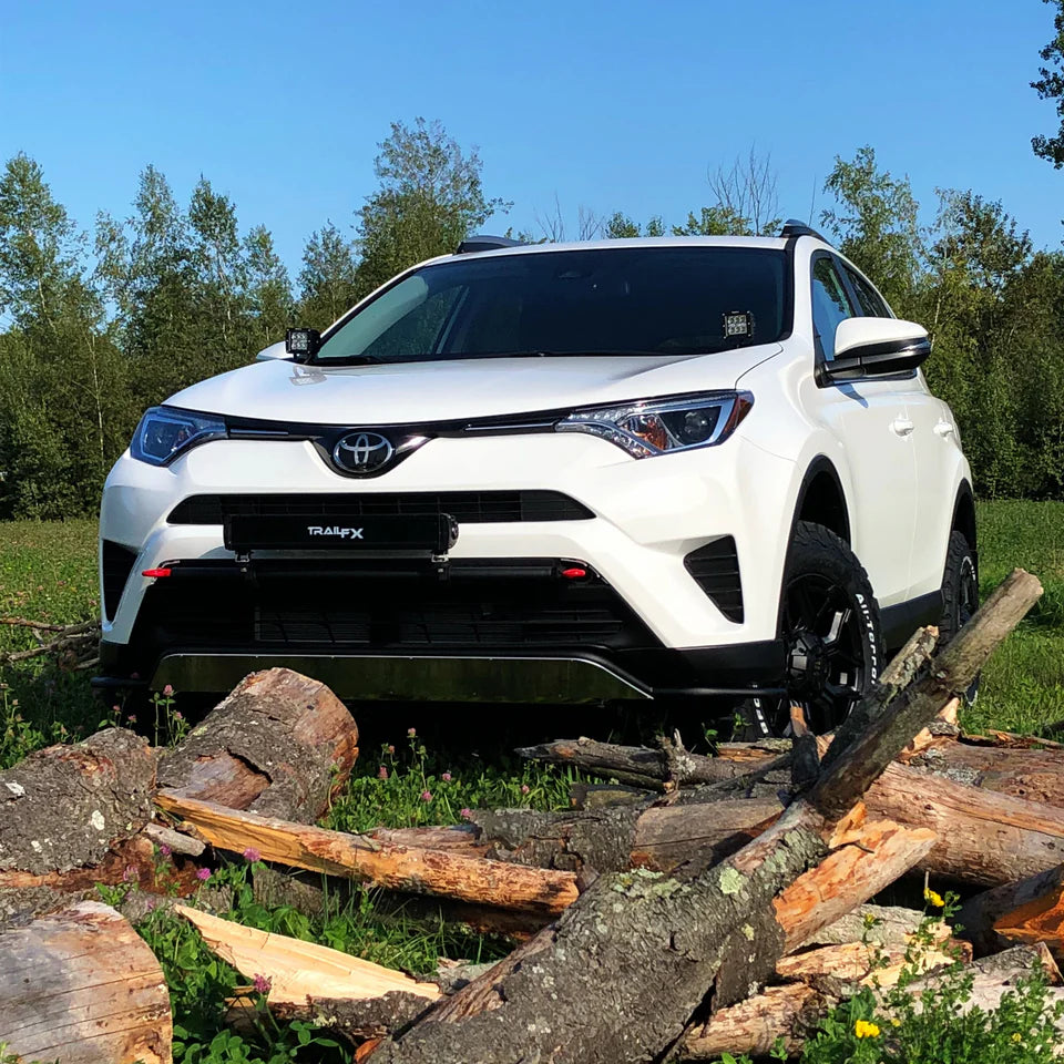 LP Aventure 16-18 Toyota RAV4 Hood Light Brackets - Bare (Pair) - 0