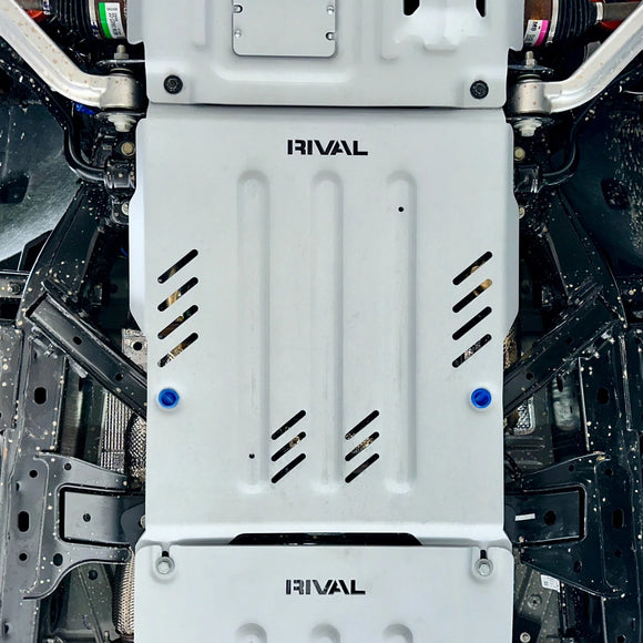 RIVAL Aluminum Transmission Skid Plate 2024-2025 Ford Ranger* including Raptor | 2021-2025 Ford Bronco 4Door