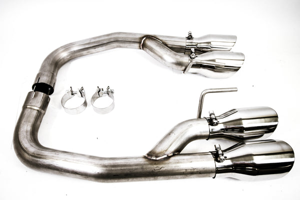 PLM 2.5" Dual Axle Back Exhaust Pipe Kit Mustang 2018 - 2020 V8 GT