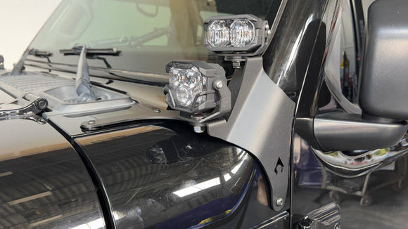 Artec Industries 18-25 Jeep Wrangler JL Jt Jl-Jt A-Pillar Dual Surface Light Mount