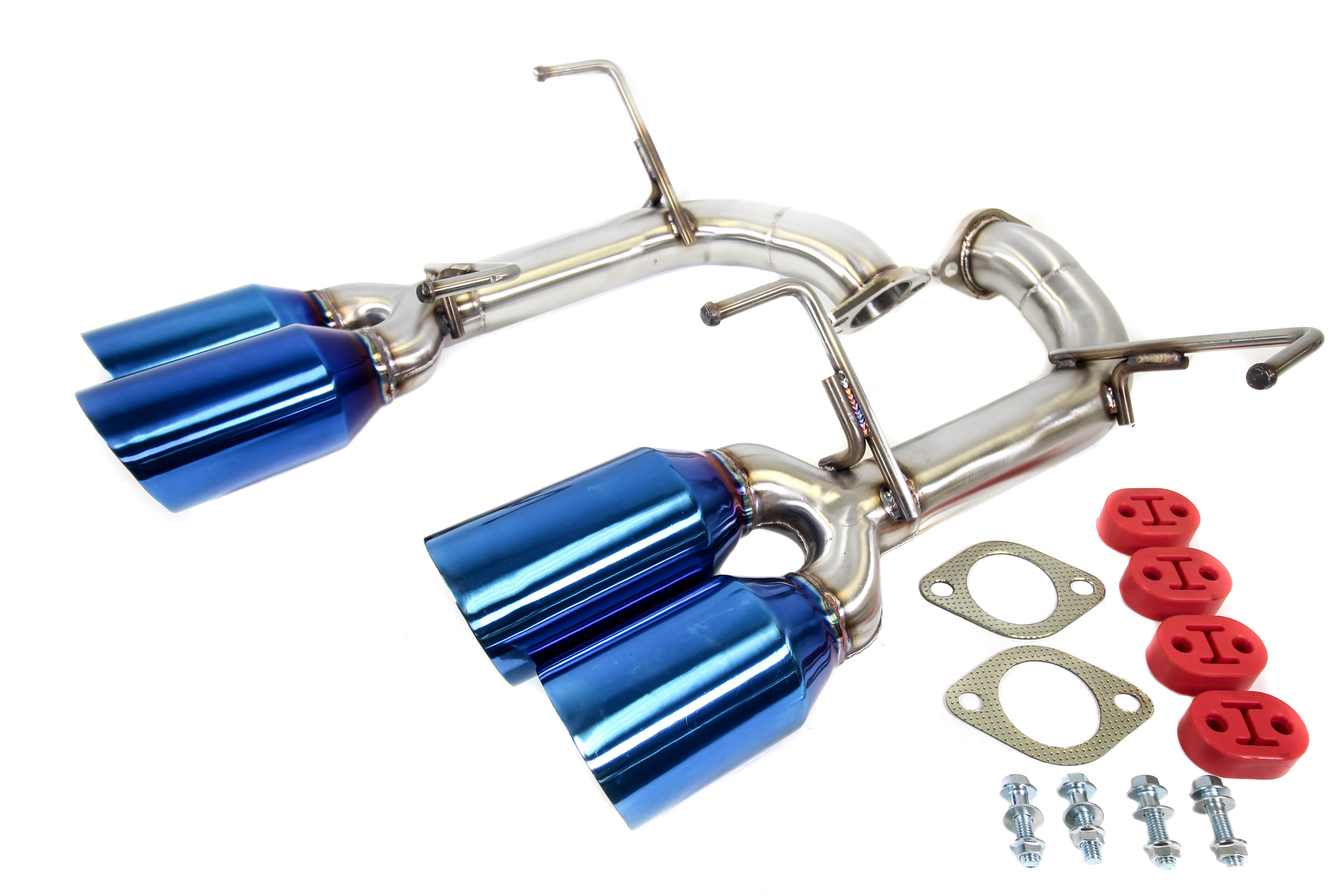 PLM Subaru WRX STI 2015-2021 Axle-Back Exhaust Blue Tips V2 - 4" Tips