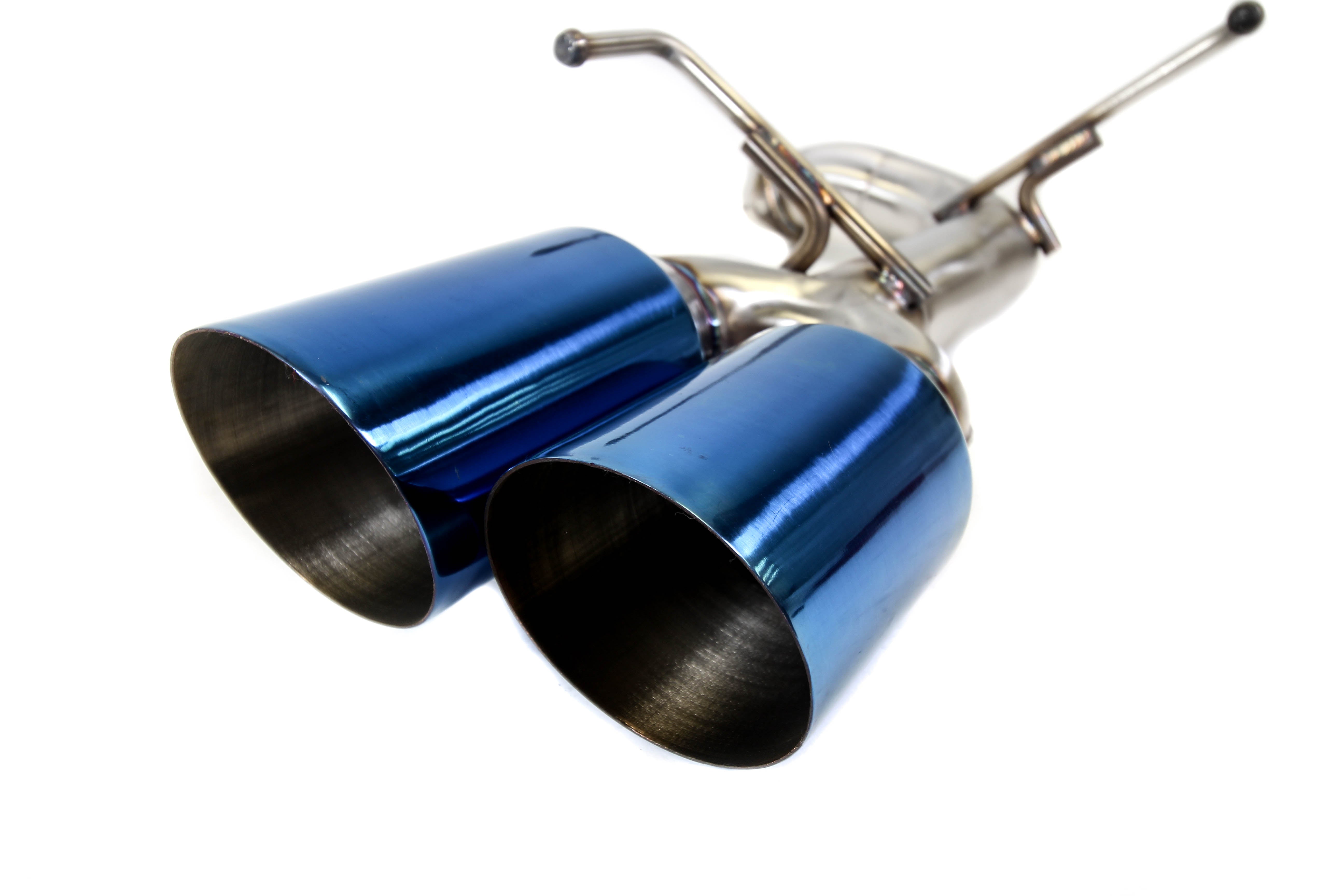 PLM Subaru WRX STI 2015-2021 Axle-Back Exhaust Blue Tips V2 - 4" Tips - 0