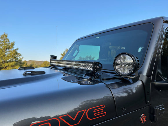 Artec Industries 20-25 Jeep Wrangler JL Jt Jl-Jt 40In 392 & Mojave Hood Light Mount