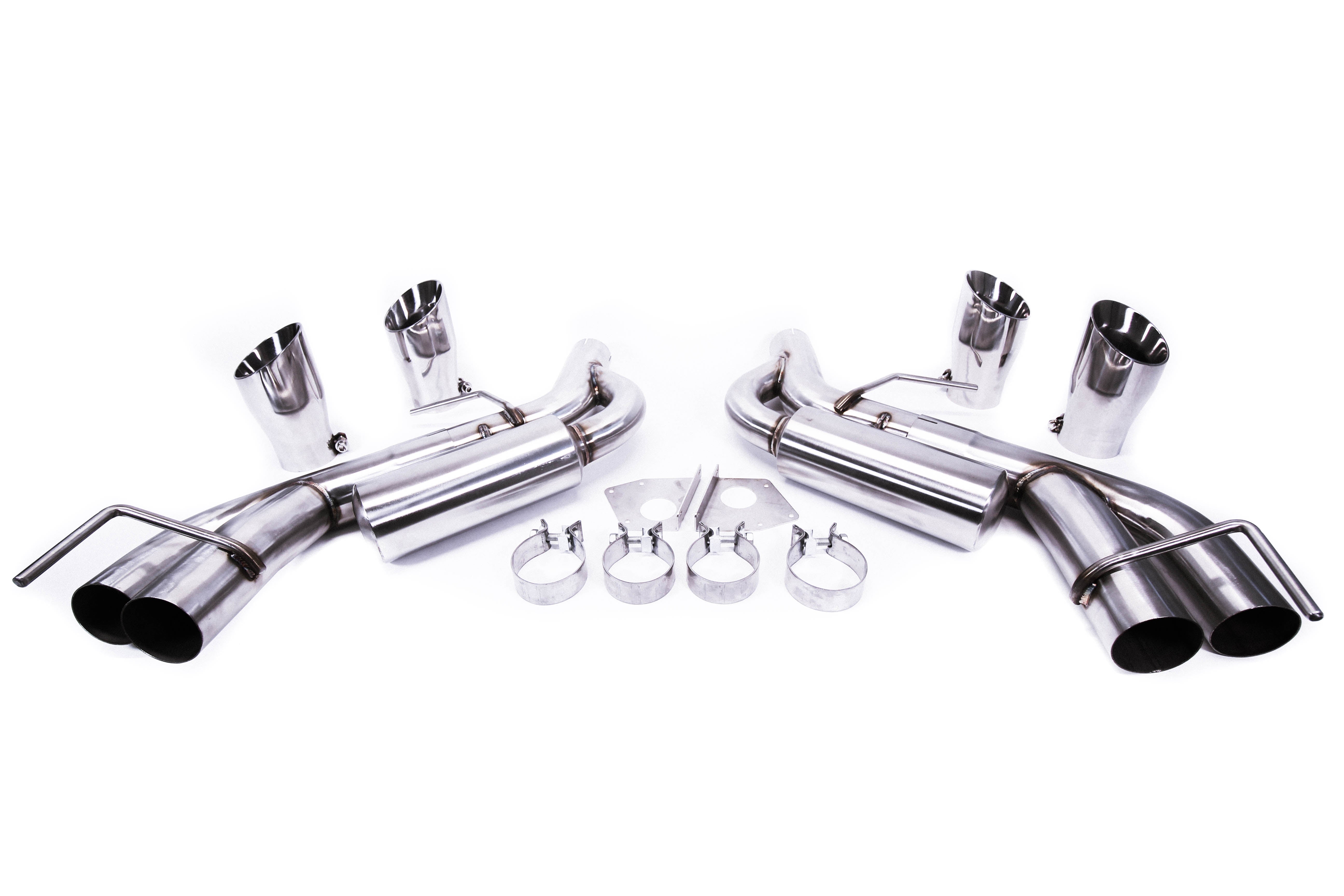 PLM Axle Back Muffler Delete Chevy Camaro SS ZL1 V8 2016 - 2023 Stainless Steel