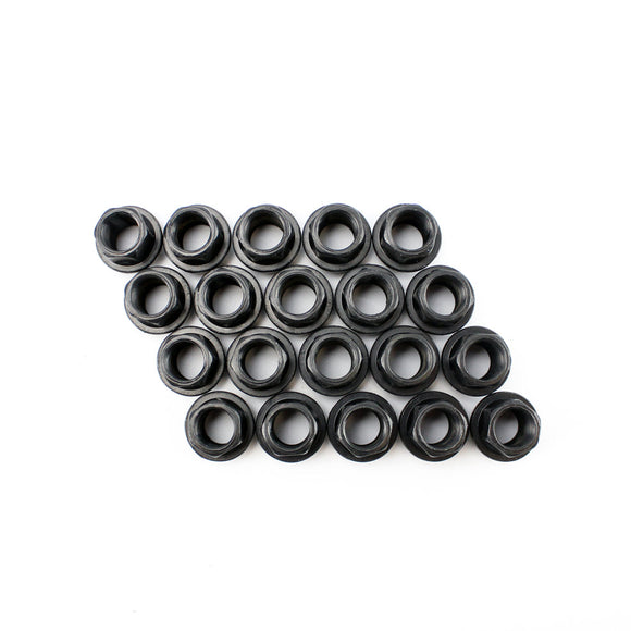 Lug Nuts - Open-Ended Cone Seat / Black / 14x1.5 (Full Set Of 20)