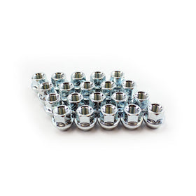 Lug Nuts - Open-Ended Cone Seat / Silver / 12x1.5 (Full Set Of 20) - 0