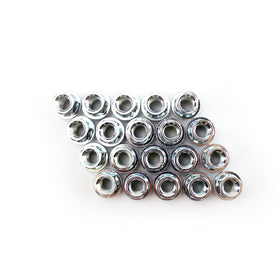 Lug Nuts - Open-Ended Cone Seat / Silver / 12x1.5 (Full Set Of 20)
