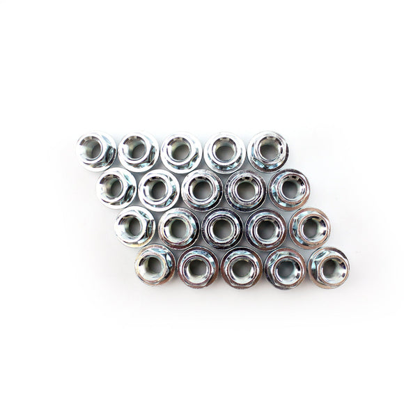 Lug Nuts - Open-Ended Cone Seat / Silver / 12x1.5 (Full Set Of 20)