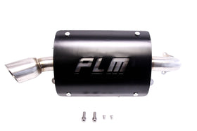 PLM 2014-2021 POLARIS RZR XP 1000 / RS1 SLIP-ON EXHAUST (BLACK HEAT SHIELD) - 0