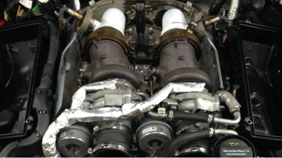 Mercedes C63 4.0 Turbo W205 - Cat delete pipes Ceramic Coated (2015 on)