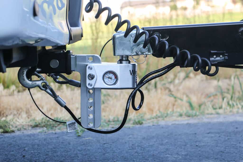 Weigh Safe 6in Drop Hitch w/Built-in Scale & 2in Shank (10K/12.5K GTWR) - Aluminum - 0