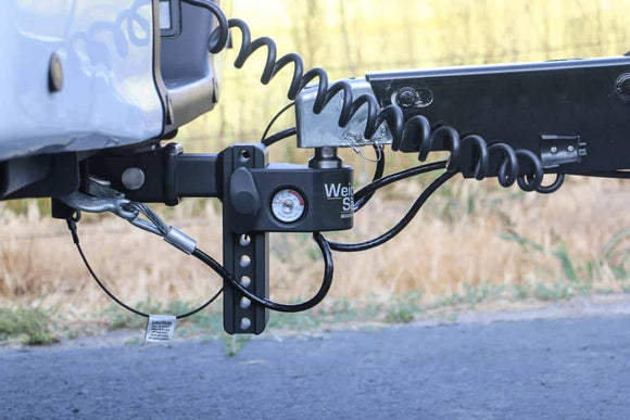 Weigh Safe 6in Drop Hitch w/Built-in Scale & 2.5in Shank (10K/22K GTWR) - Steel