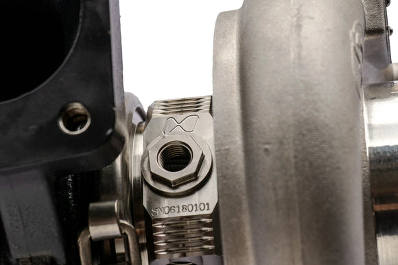 Forced Performance DSM Flanged Vehicle Black Ball Bearing Turbo 84mm CH10CM Turbine Hsg WG on O2