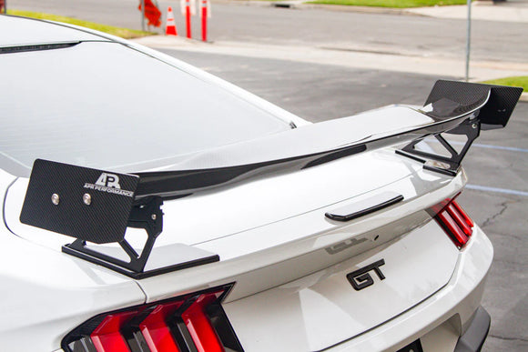 Ford Mustang S650 GTC200 Carbon Fiber Adjustable Wing 2024 - Current Without Center Cover or Gurney