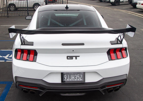 Ford Mustang S650 GTC200 Carbon Fiber Adjustable Wing 2024 - Current Without Center Cover or Gurney