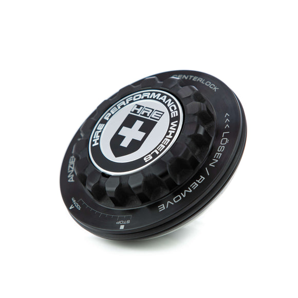HRE CENTER CAP FOR FLOWFORM BLACK/SILVER LOGO