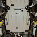 RIVAL Aluminum Transmission Catalytic Converter Skid Plate 2024-2025 Toyota Tacoma 4Gen Hybrid Compatible With TRD* | 2024-2025 Toyota Land Cruiser Hybrid | 2025 Toyota 4Runner 6Gen Hybrid-2