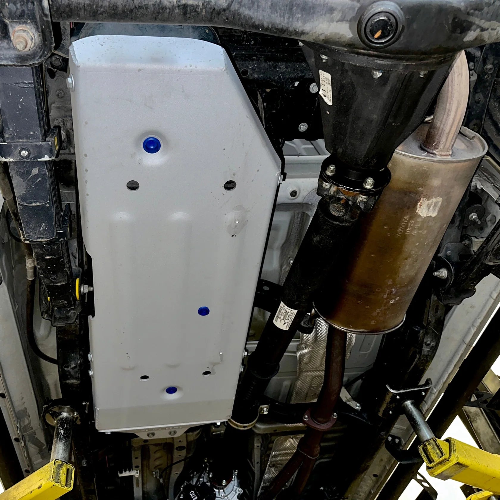 RIVAL Aluminum Gas Tank Skid Plate 2016-2023 Toyota Tacoma 3rd Gen Including TRD Offroad 5-Foot Bed Only
