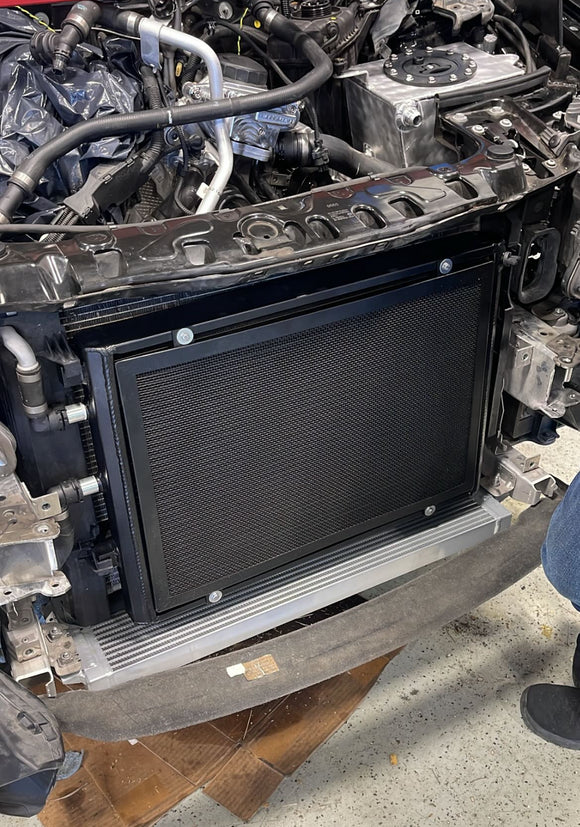 MAD BMW S55 Front Mount Heat Exchanger w/ Heat Shield M3 M4 M2 Competition