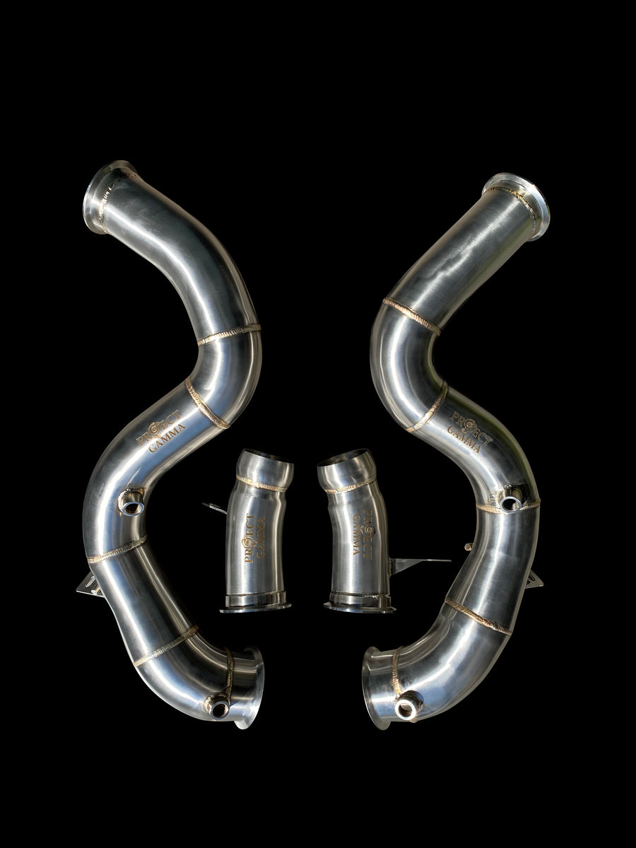 MERCEDES-BENZ S63 AMG STAINLESS STEEL DOWNPIPES - 0
