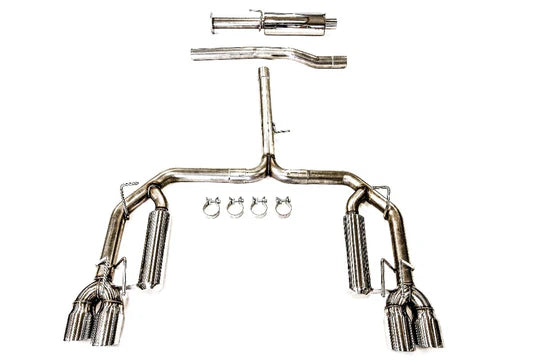 PLM Camry XSE V6 3.5L Cat-Back Exhaust 2018-2022 - Quad Tips
