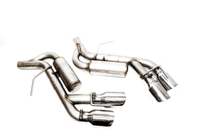 PLM Axle Back Muffler Delete Chevy Camaro V6 3.6L 2016 - 2022 Stainless Steel Quad Tips - 0