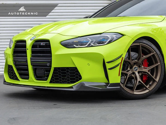 Autotecknic Front Bumper Dry Carbon Canard Set - BMW | G80 M3 | G82 M4
