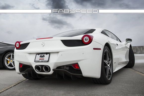 Fabspeed Ferrari 458 Italia Challenge Style Dual Exhaust Tips (2010-2015)