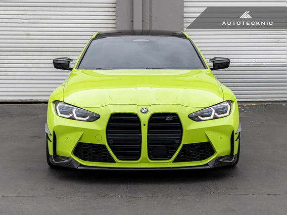 Autotecknic Front Bumper Dry Carbon Canard Set - BMW | G80 M3 | G82 M4
