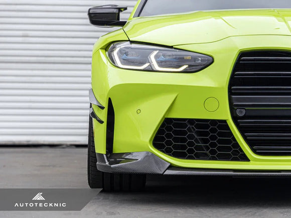 Autotecknic Front Bumper Dry Carbon Canard Set - BMW | G80 M3 | G82 M4