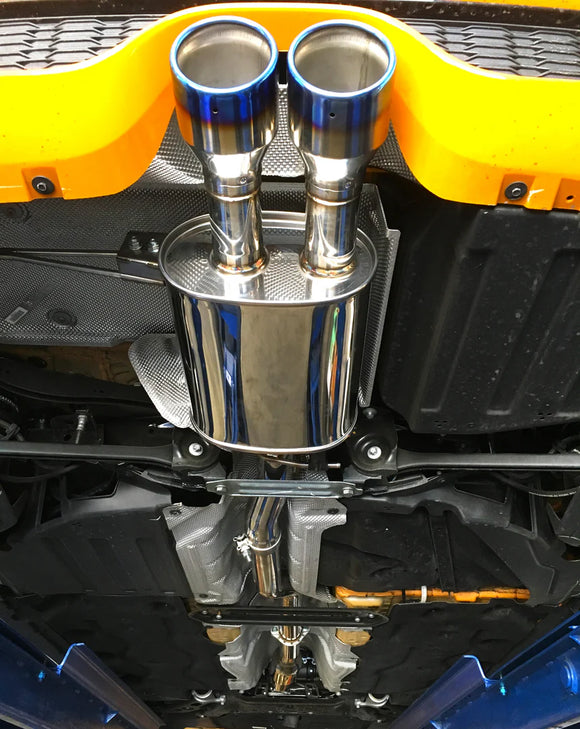 Invidia 14+ Mini Cooper S Q300 w/ Rolled Titanium Tips Cat-Back Exhaust