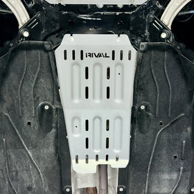 RIVAL Aluminum Catalytic Converter Skid Plate 2022-2025 Ford Maverick EcoBoost | 2020-2025 Ford Bronco Sport - 0