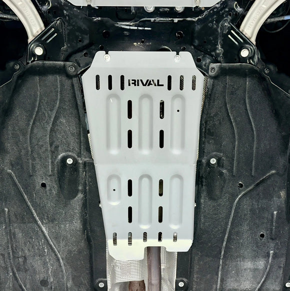 RIVAL Aluminum Catalytic Converter Skid Plate 2022-2025 Ford Maverick EcoBoost | 2020-2025 Ford Bronco Sport