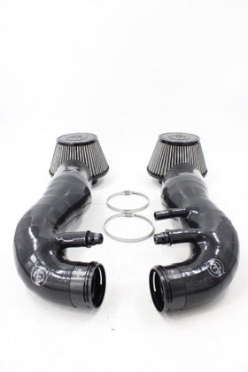 BMW F9X M5-M8 S63 Turbo-Forward Full Flow Intake System – VTT Complete Billet Turbo Inlet & Dual 4” Filter Upgrade