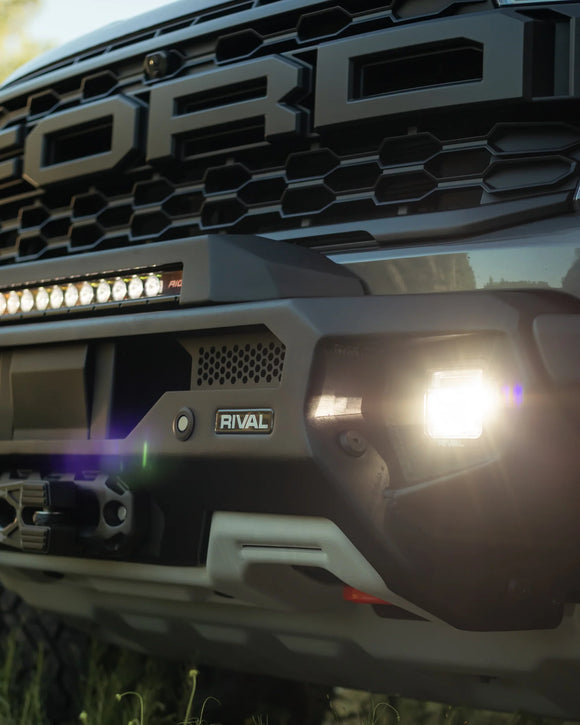 RIVAL Front Aluminum Bumper 2024-2025 Ford Ranger Raptor U.S. with Winch Mount and Recovery Points