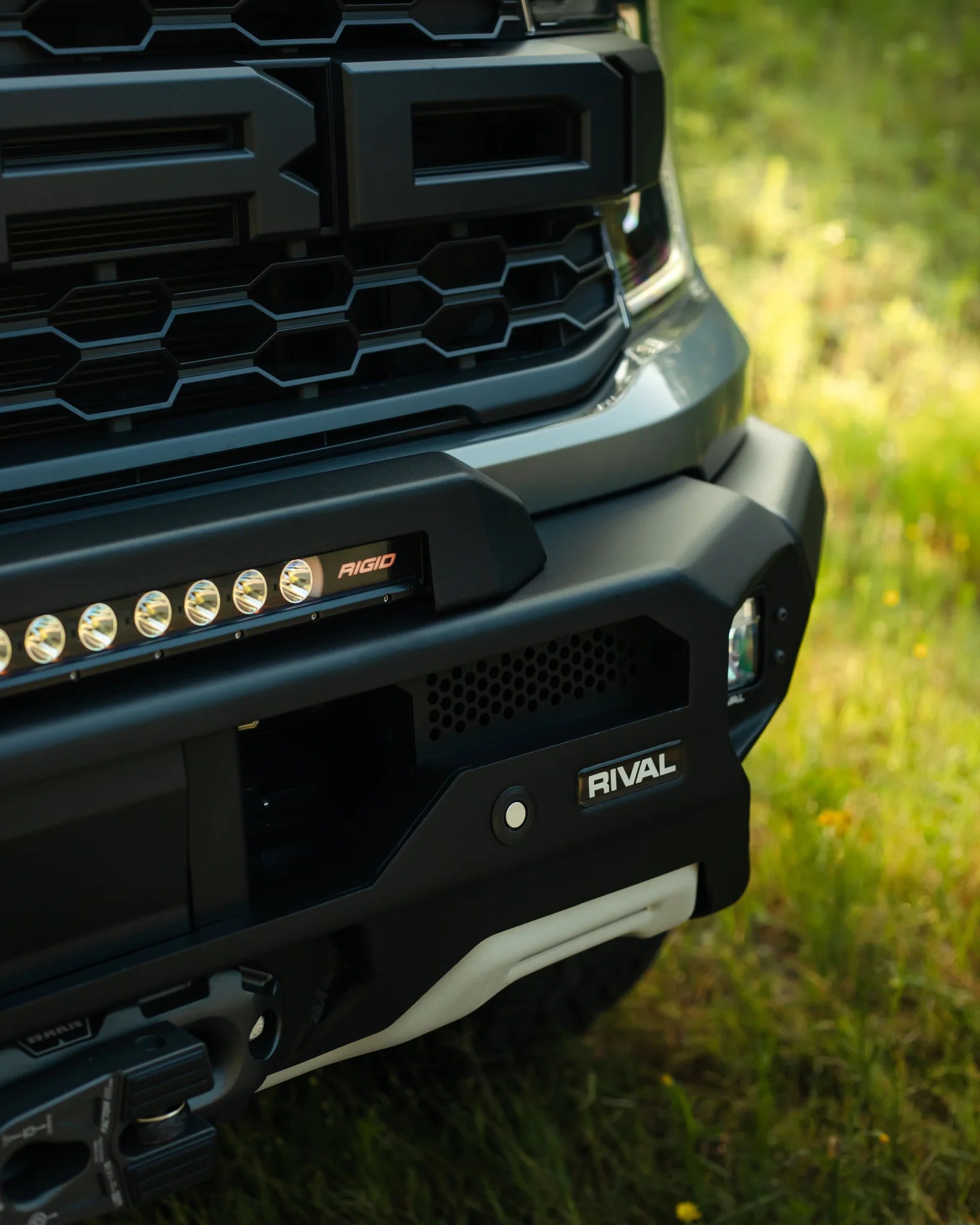 RIVAL Front Aluminum Bumper 2024-2025 Ford Ranger Raptor U.S. with Winch Mount and Recovery Points