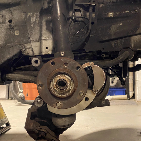 STAINLESS STEEL BRAKE COOLING PLATES - E46