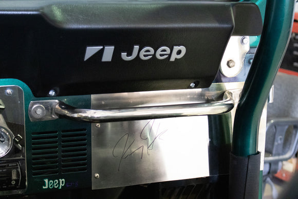 Kentrol 55-86 Jeep CJ Grab Bar - Polished Silver