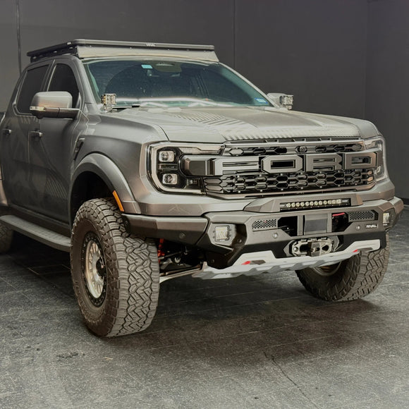 RIVAL Front Aluminum Bumper 2024-2025 Ford Ranger Raptor U.S. with Winch Mount and Recovery Points