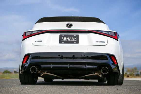 REMARK 2021+ Lexus IS300/ IS350 Axleback Exhaust - Stainless Double Wall Tip (Muffler Version)