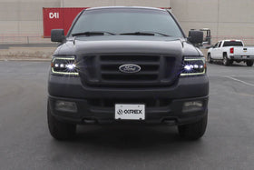 AlphaRex 04-08 Ford F150 / 06-08 Lincoln Mark LT NOVA LED Proj Headlights Chrome w/Activ Light/Seq - 0