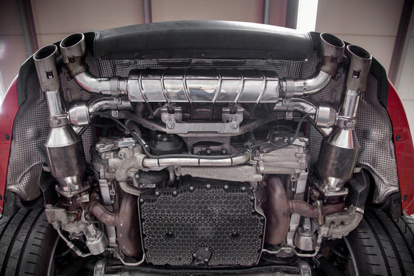 Porsche 991.2 Carrera S Biturbo (2015 ) - Valved Exhaust System, Sports Cats 200 Cell & CES-3 Remote